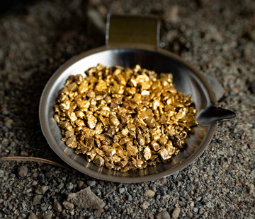 Beginner Paydirt mit min. 0,5g Gold und Goldwaschpfanne